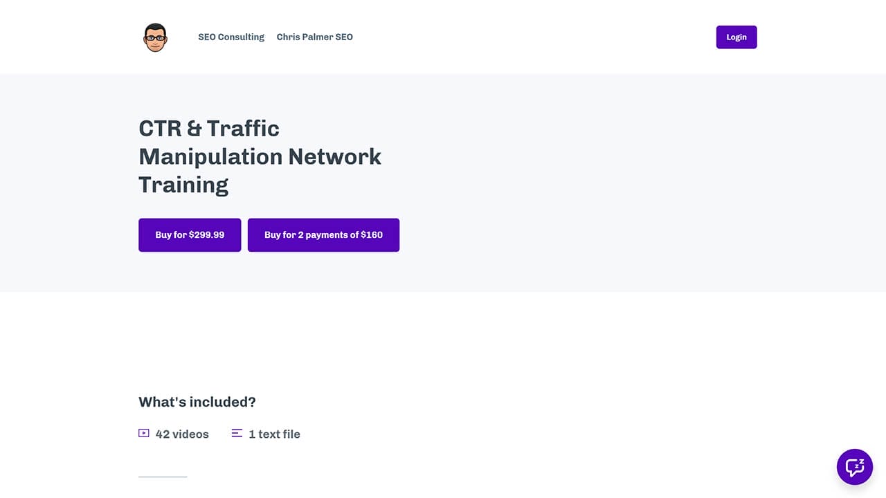 Chris Palmer – CTR and Traffic Manipulation Network Training