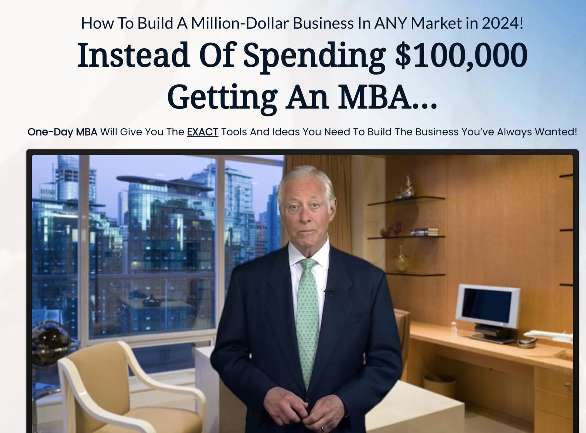 Brian Tracy – One-Day MBA How To Build A Million-Dollar Business 2024