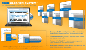 Joe Polish – Rich Cleaner System