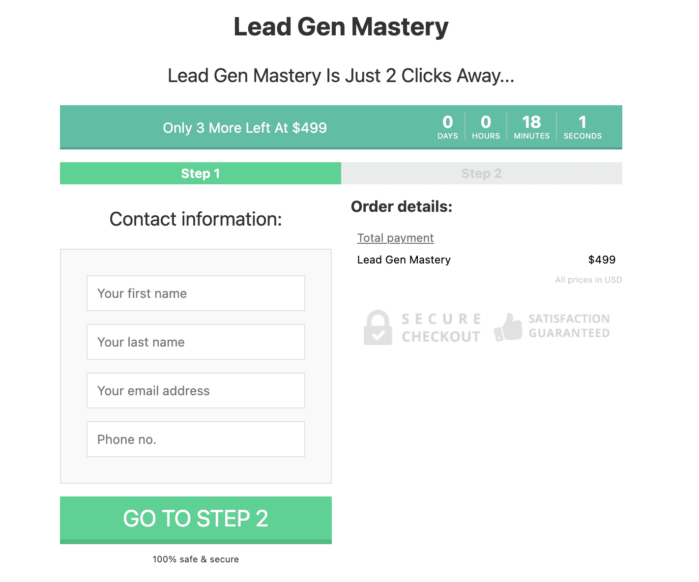 Zarak C – Lead Gen Mastery 2023