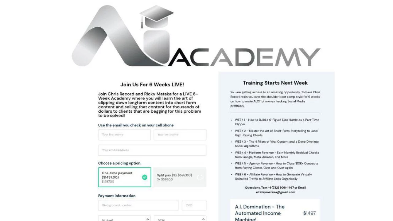 Chris Record – A.I. Academy