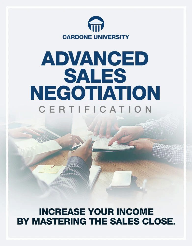 Grant Cardone – Advanced Sales Negotiation Certification